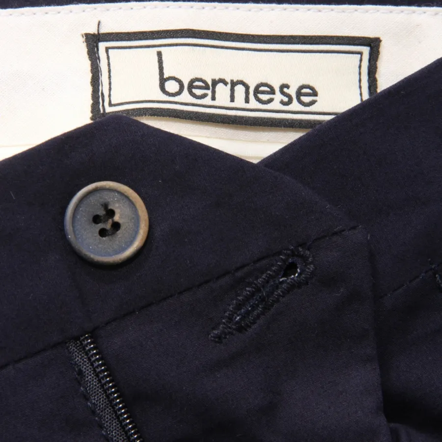 7280AH pantalone uomo BERNESE MILANO blue cotton trouser man