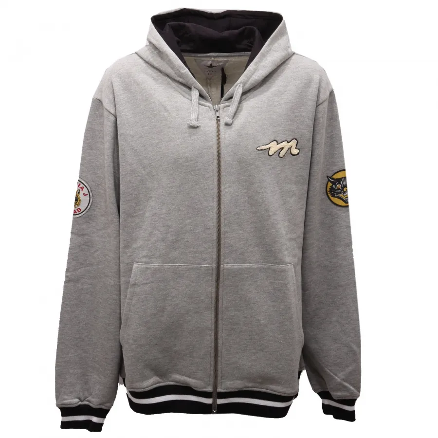 7585AC felpa bimbo BOY MACCHIA J. full zip grey hoodie sweatshirt kids