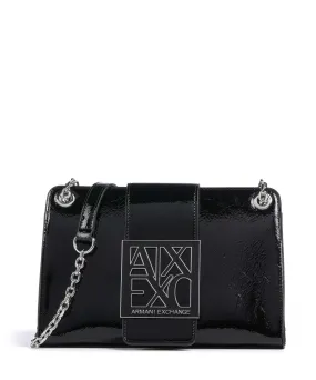  Armani Exchange Susie S Borsa a tracolla pelle sintetica nero  