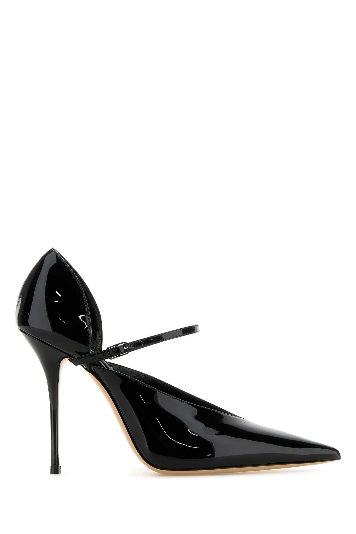 Black leather Tiffany pumps    