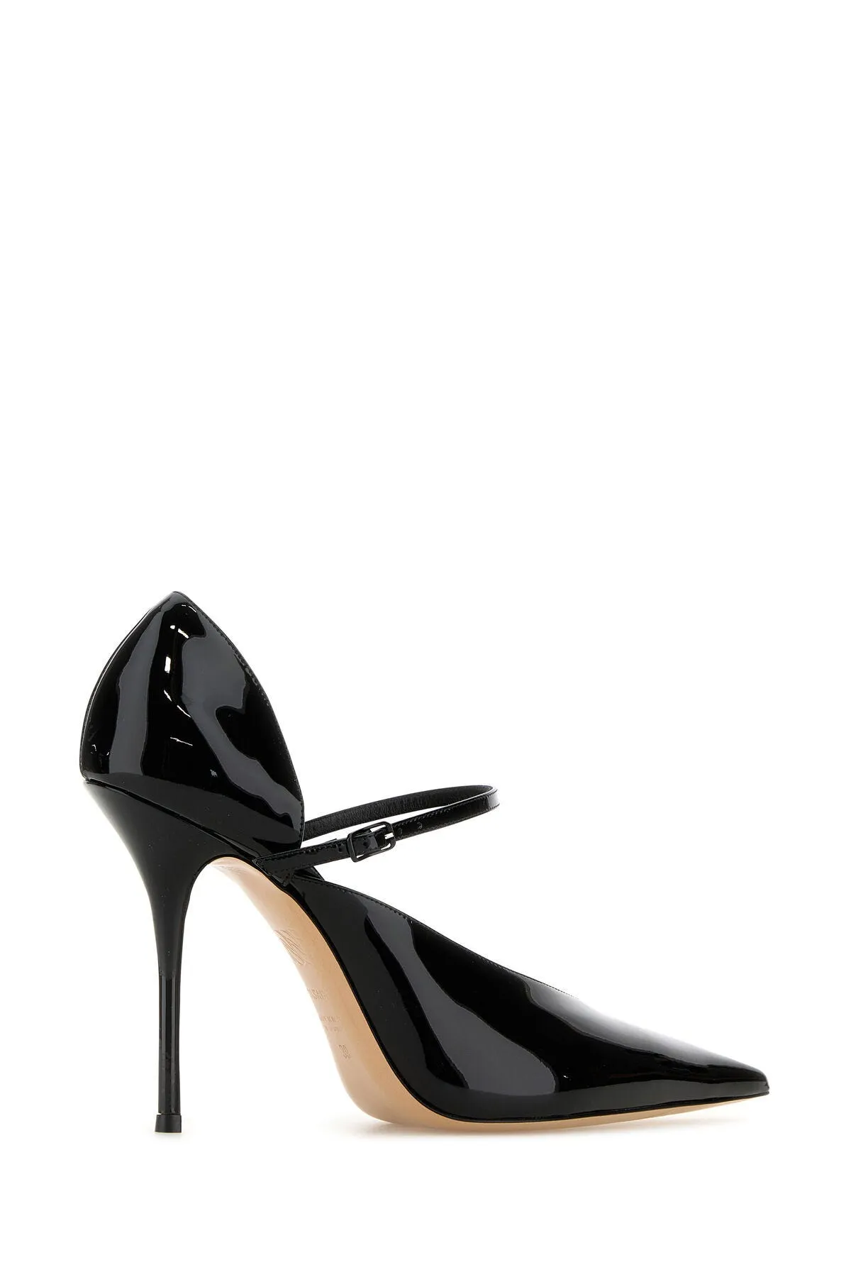 Black leather Tiffany pumps    
