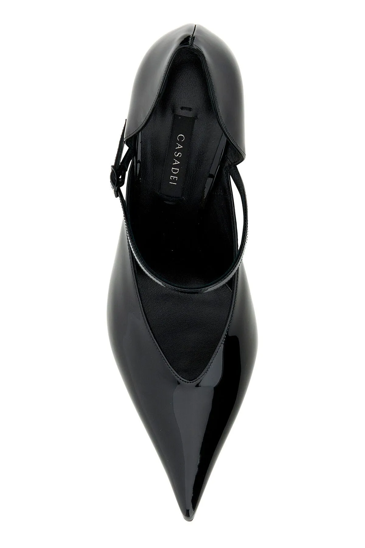 Black leather Tiffany pumps    