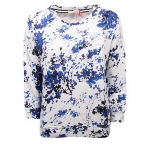 C8630 felpa donna ALTEA blu sweatshirt cotton blue woman