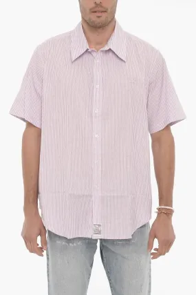 Camicia a Manica Corta a Righe Awning