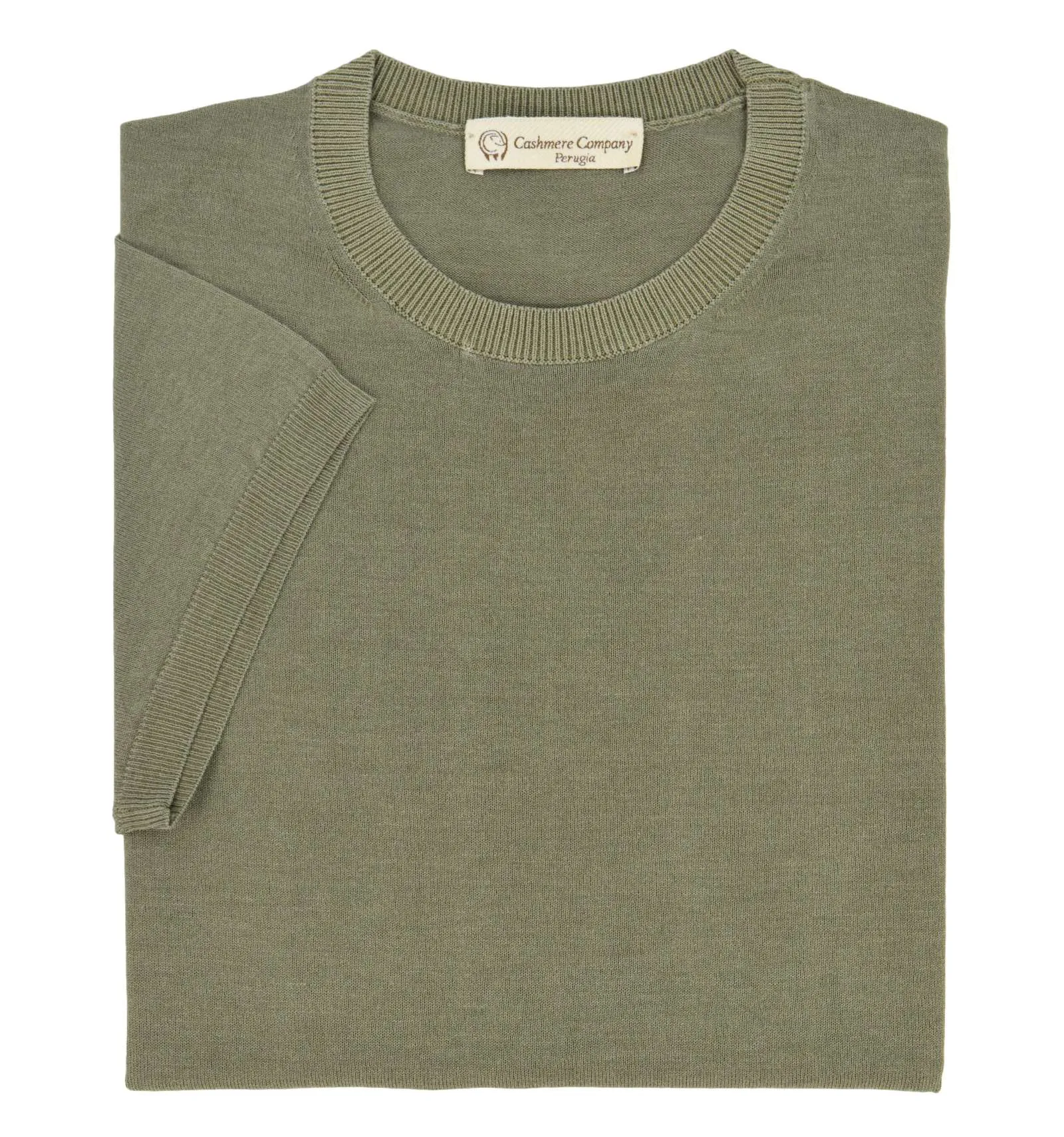 CASHMERE COMPANY uomo T-shirt a maglia verde EU203524 827