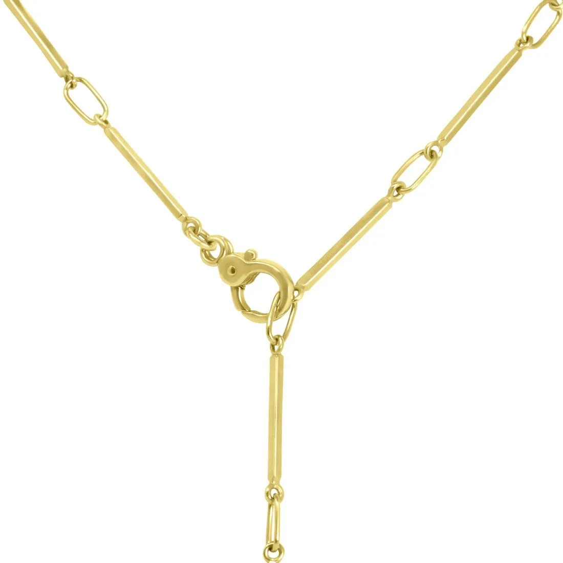 Collana in oro giallo, lunghezza 78cm