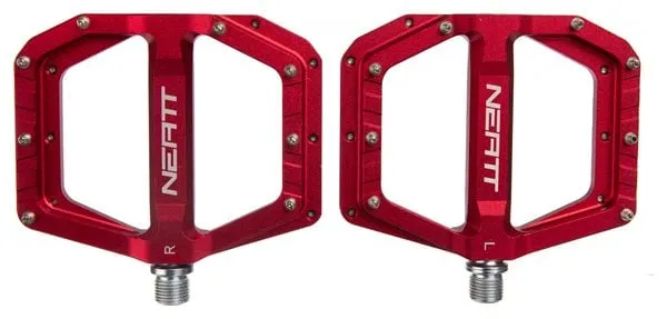Coppia Pedali Flat Neatt Oxygen V2 8 Pin Rosso