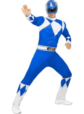 Costume da Power Ranger blu per adulti