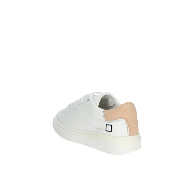 D.A.T.E.  SNEAKERS BASSA J361-SF-CA BIANCO/ROSA