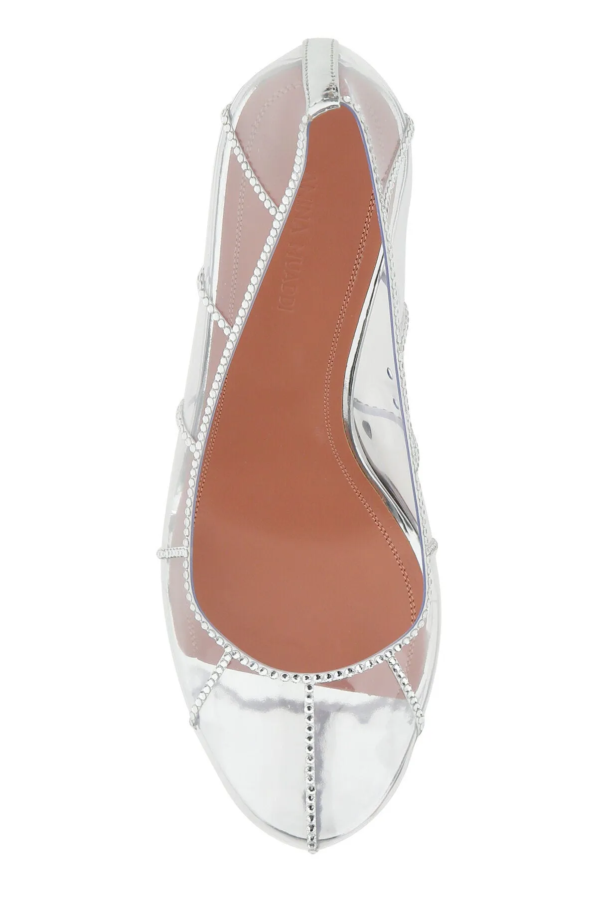 Embellished PVC Kitty pumps    