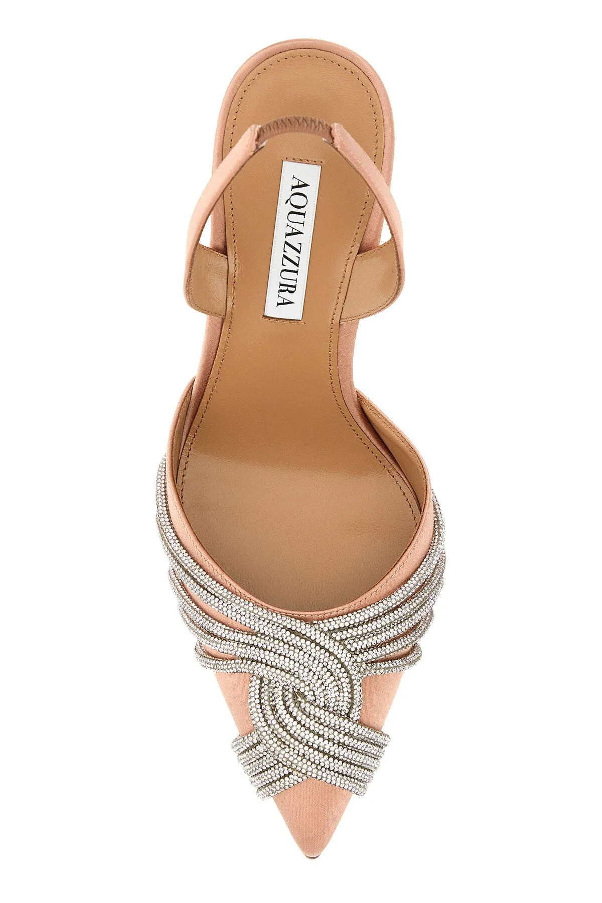 Embellished satin Gatsby Sling 105 pumps    