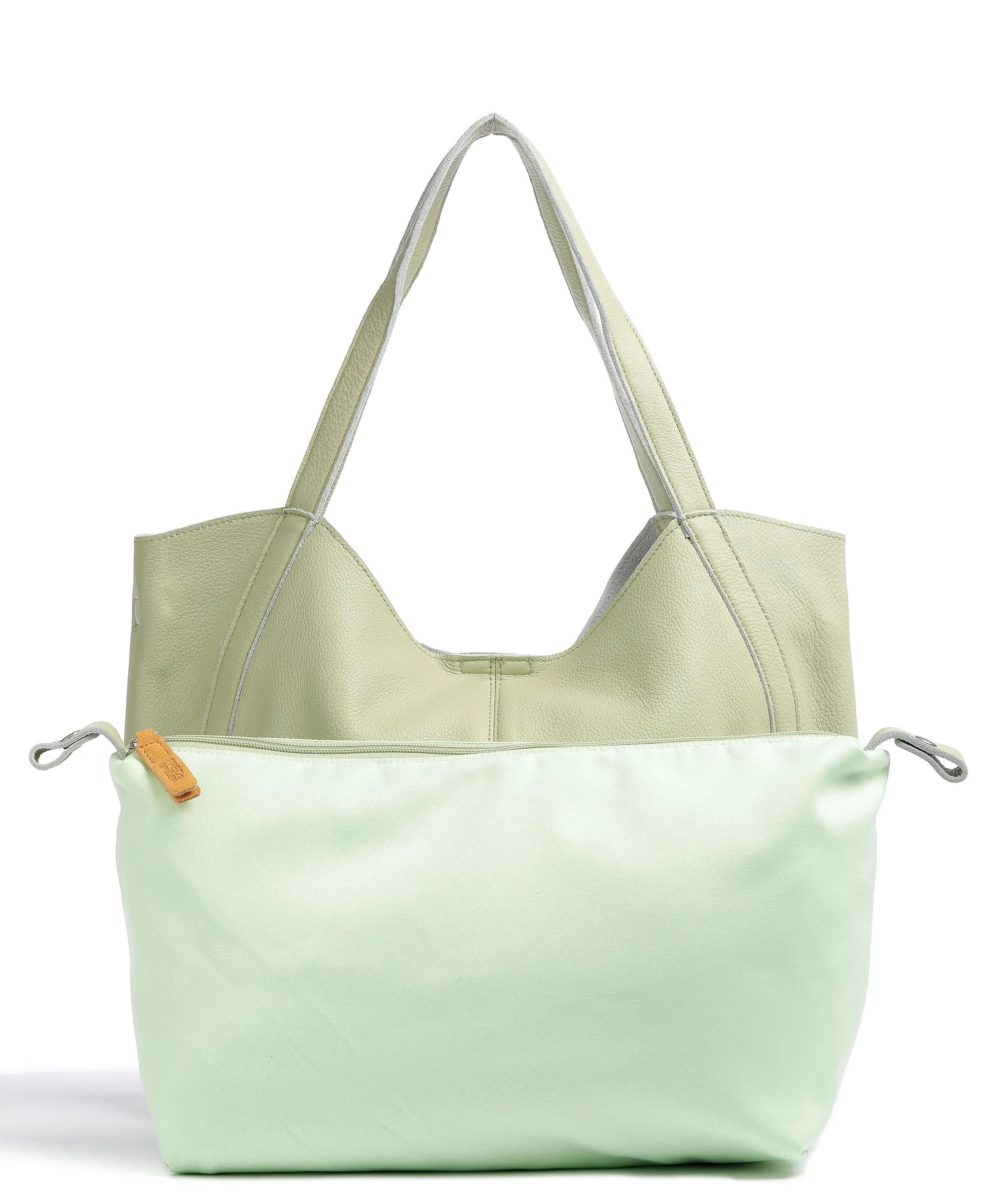  FredsBruder Nastally Borsa hobo pelle granulata pistacchio  