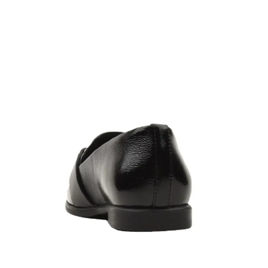 FURLA mocassino NUVOLA in pelle vernice crack nero