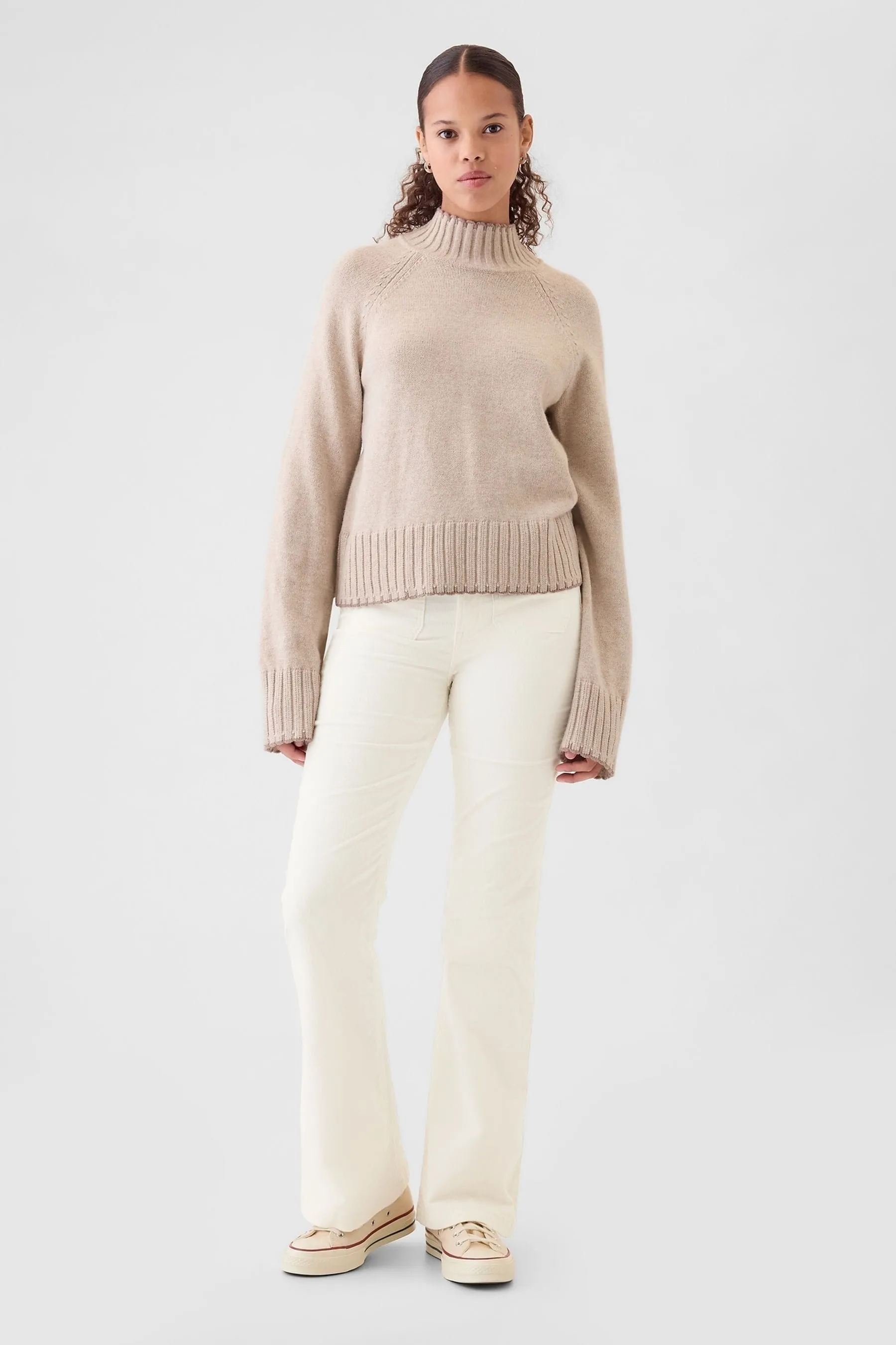 Gap High Waisted Corduroy 70s Flare Trousers    