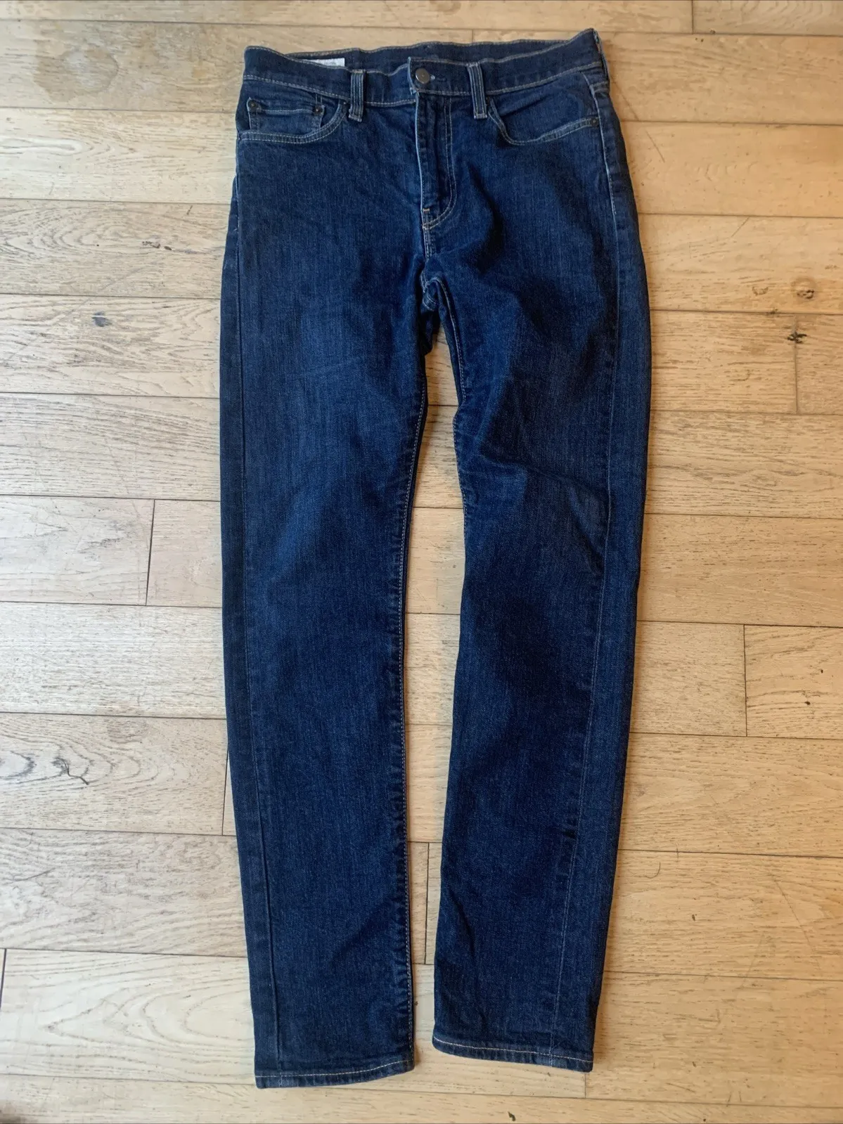 Jeans Levis W31 X L34 blu denim lotto 510 skinny fit elasticizzato berretto premium E-