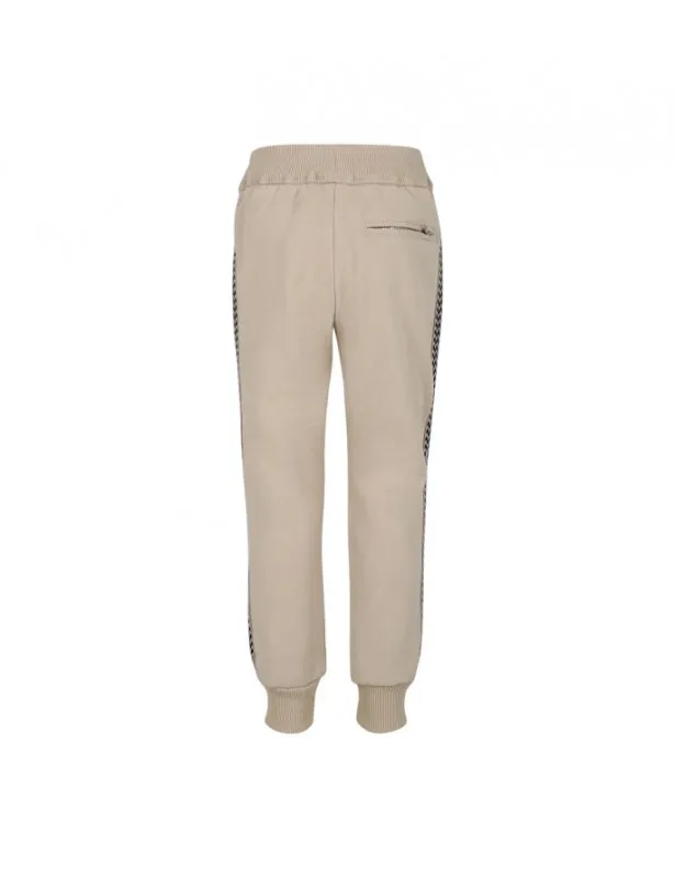 LANVIN     Pantalone beige con dettagli logo Lanvin