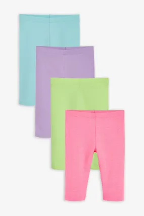 Leggings corti 4 Confezione - (3-16yrs)    