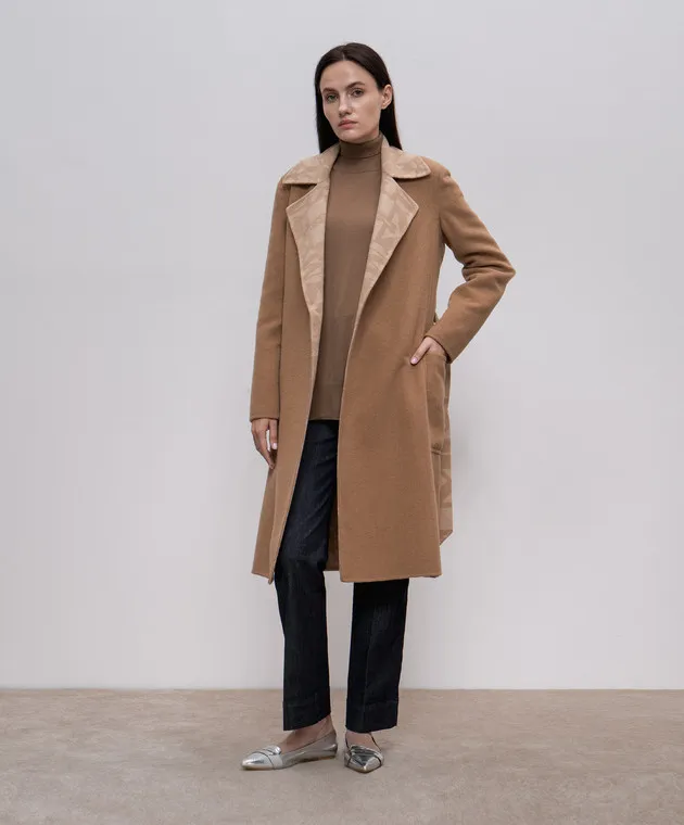 Max Mara Golf LIVIA in lana marrone LIVIA