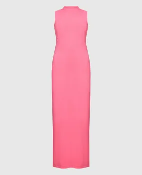 Max Mara Sportmax Abito lungo rosa con schiena scoperta CALCIO