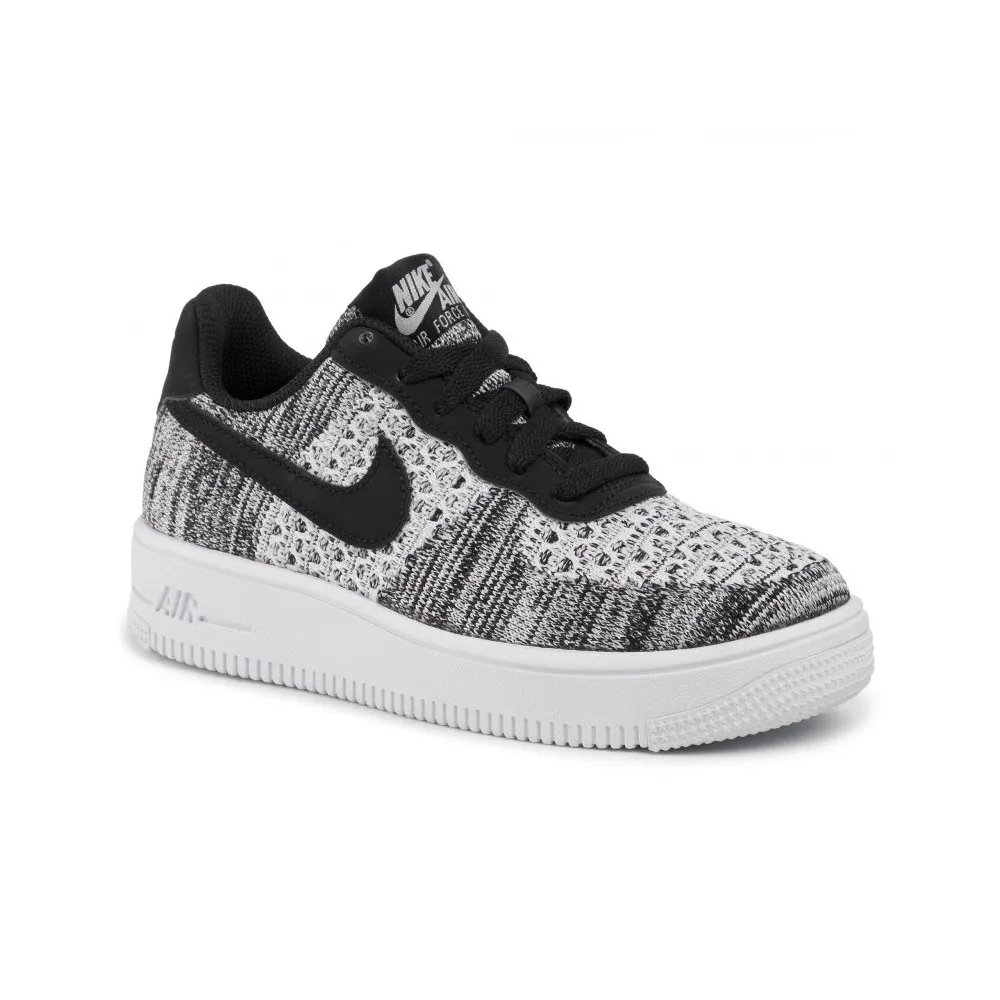 NIKE AIR FORCE 1 Flyknit 2.0 - Scarpe/Unisex - Black/Pure Platinum/White  - BV0063-001