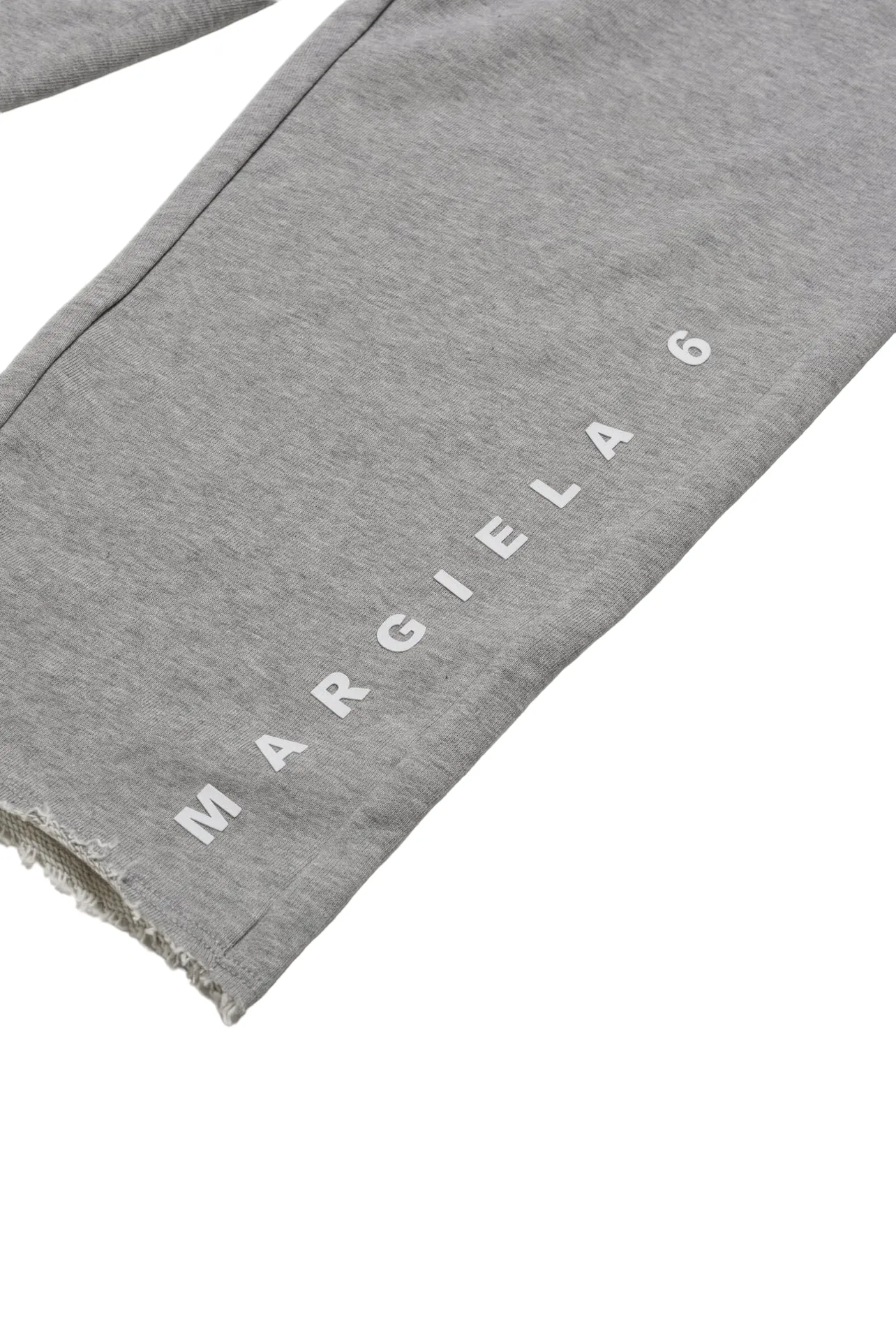 Pantalone in felpa grigio mélange con logo per bambini