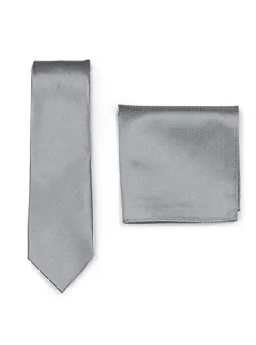 Set di cravatte in tessuto decorativo grigio strutturato