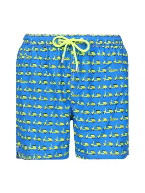 SHORTS MARE VESPA IN TECHNO STAMPATO