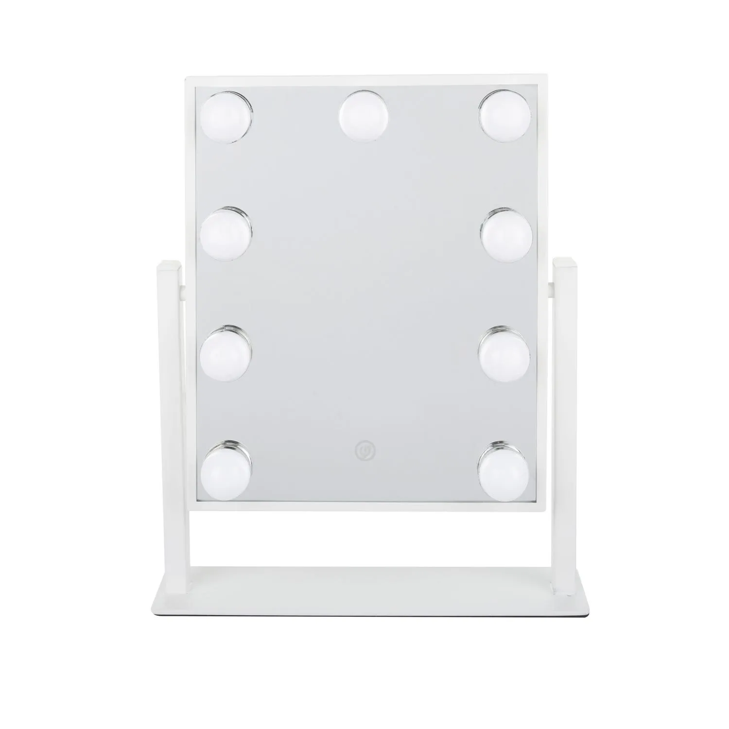 Specchio da tavolo bianco 31x36 cm - Hollywood 
