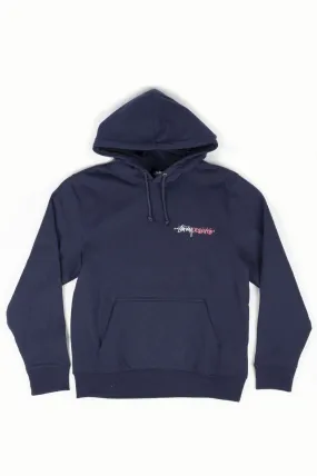 STUSSY POSITIVE VIBRATIONS APP. HOODIE NAVY