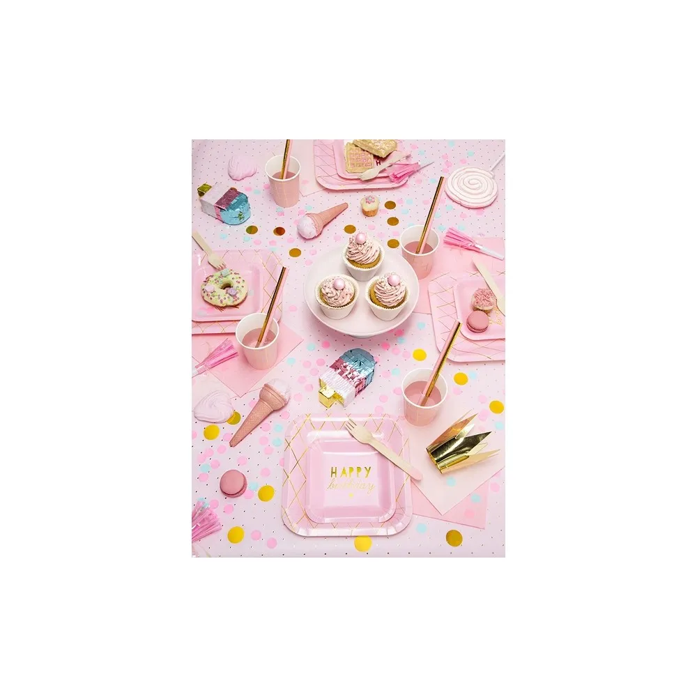Trombette Fischietti linguette con Frange rosa per Feste e Compleannicf 6 pezzi