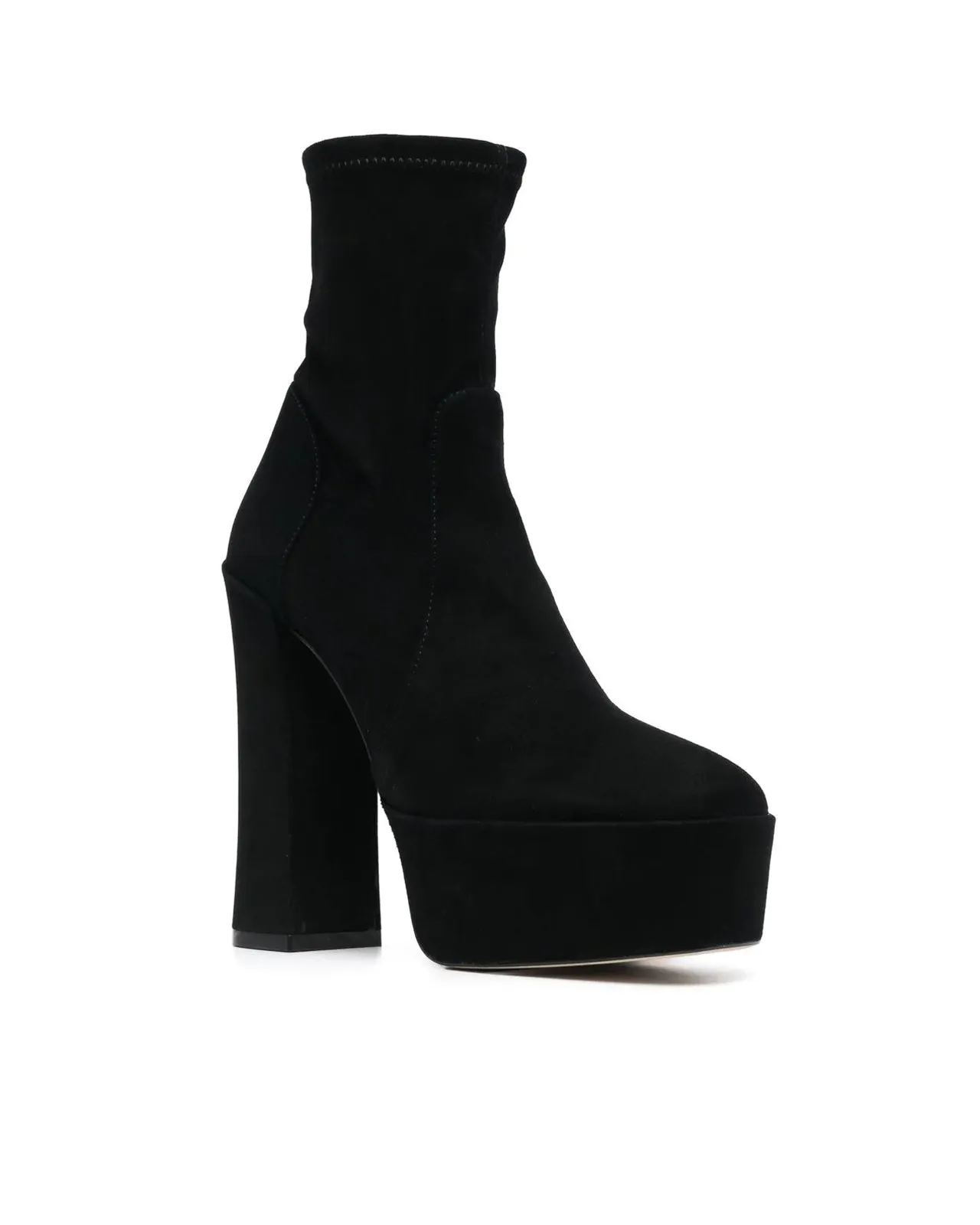 Tronchetto SkyHigh 145 Platform suede nero
