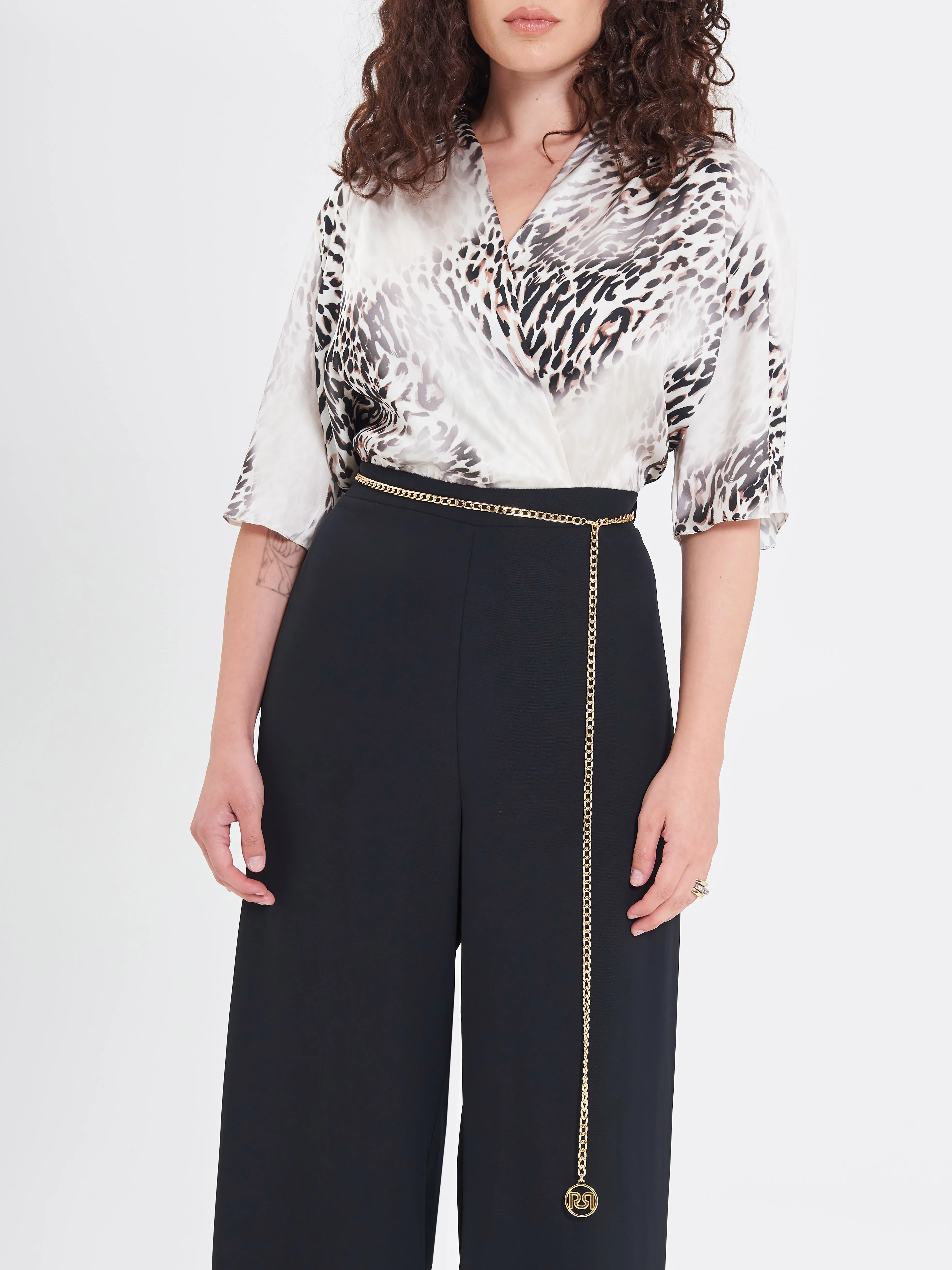     Tuta Curvy Palazzo Animalier      