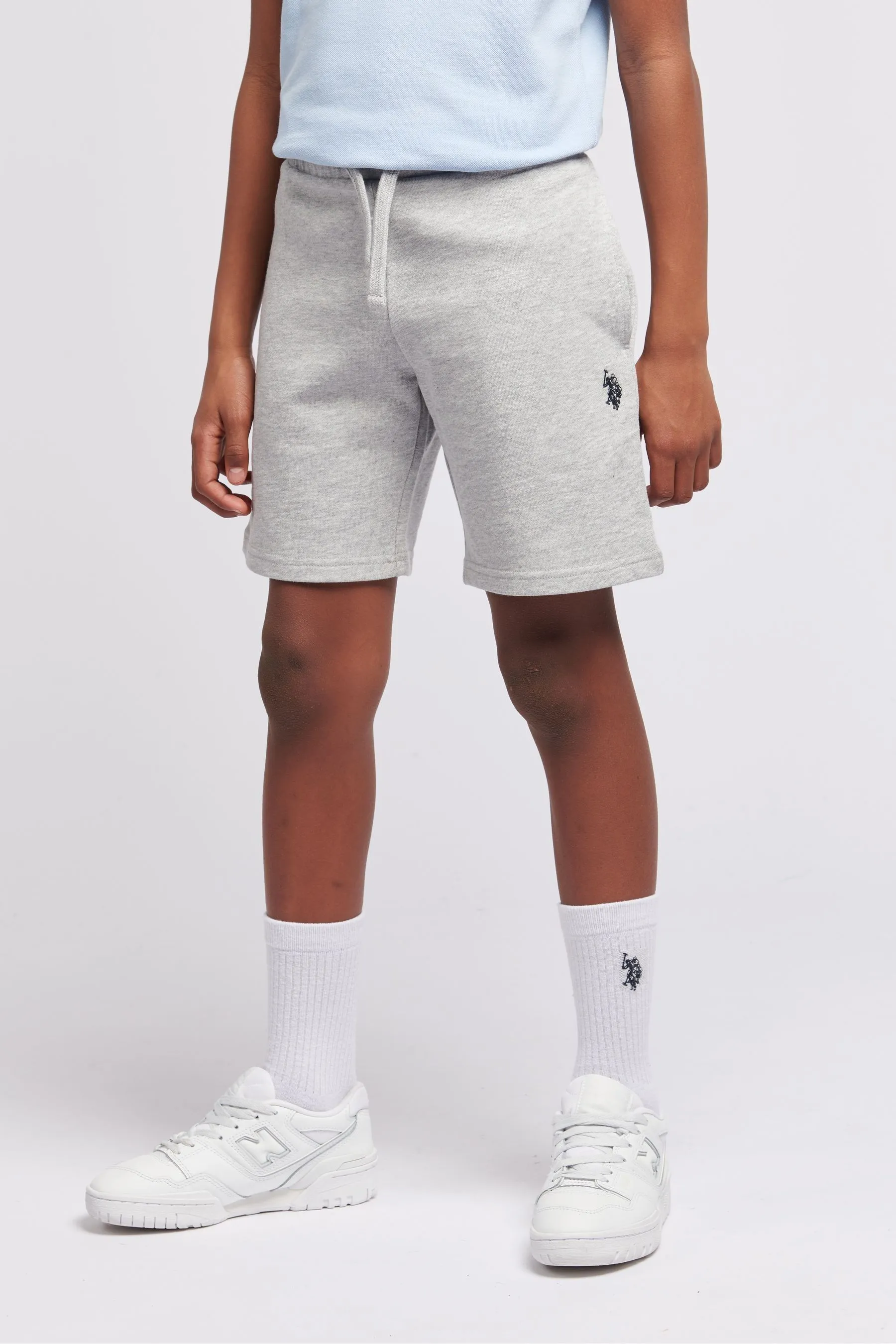 U.S. Polo Assn. Shorts in felpa bambini con doppio cavaliere    