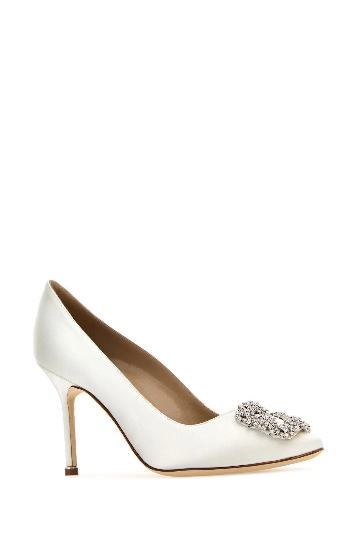 White satin Hangisi pumps    